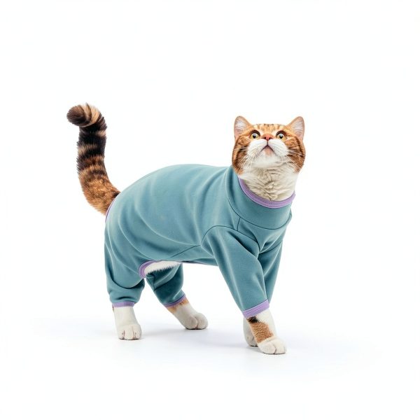 DENTRUN Cat Recovery Suit Anti Shedding Spandex Apparel-5