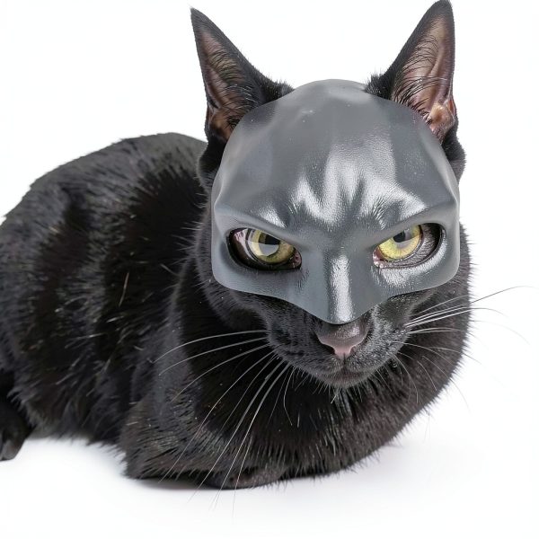 Cat Mask TPE Rubber Comfortable Halloween Pet Costume-3