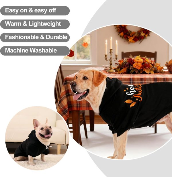 Dog Hoodie EXPAWLORER Ribbed Warm Pet Apparel-5