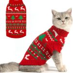 KOOLTAIL Cat Christmas Sweater Soft Acrylic Pet Apparel-0