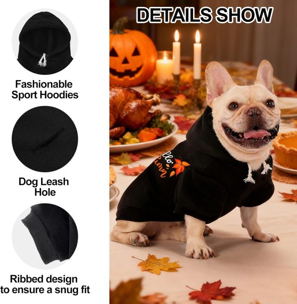 Dog Hoodie EXPAWLORER Ribbed Warm Pet Apparel-2