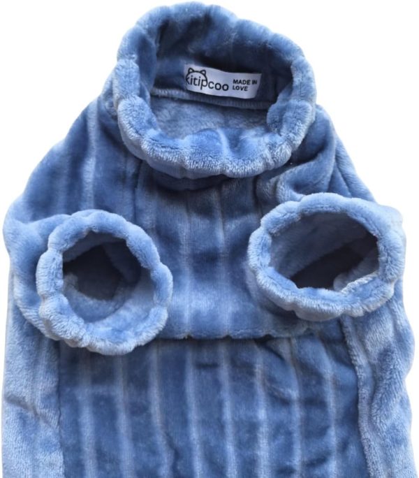 Kitipcoo Cat Sweater Coral Fleece Sphynx Winter Apparel-4