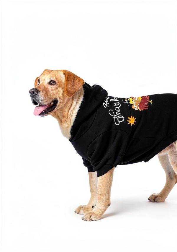 Dog Hoodie EXPAWLORER Ribbed Warm Pet Apparel-5
