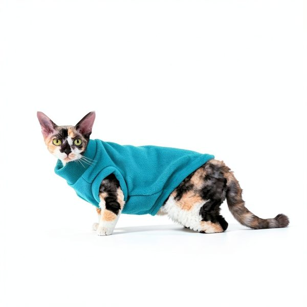 PUMYPOREITY Cat Sweater Fleece Warm Winter Pet Apparel-3