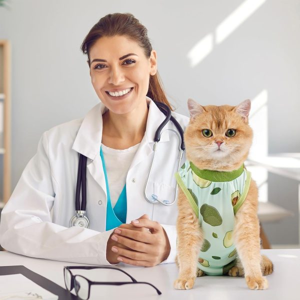 Avont Cat Recovery Suit Soft Modal Fabric Surgery Protection-1