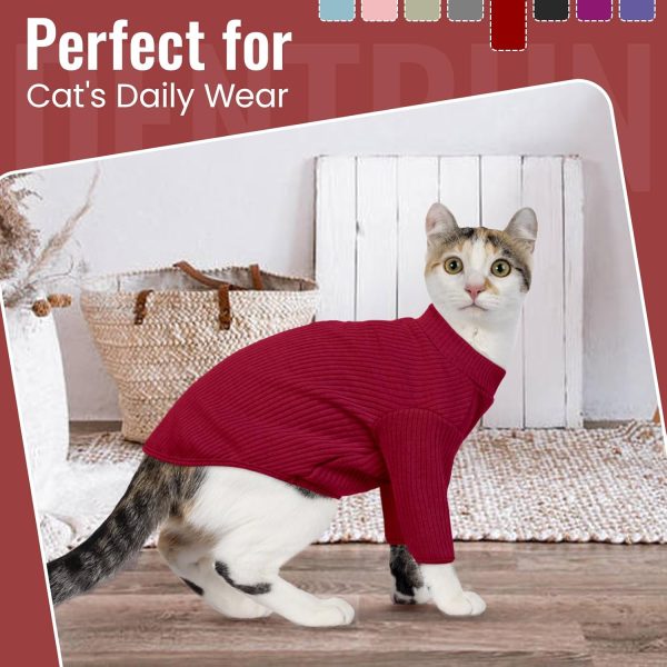 DENTRUN Hairless Cat Shirt Cotton Comfort Fit Sizes Colors-8