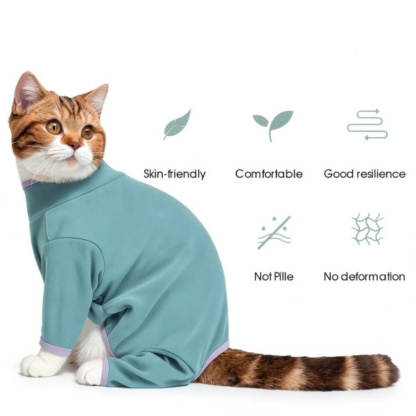DENTRUN Cat Recovery Suit Anti Shedding Spandex Apparel-3