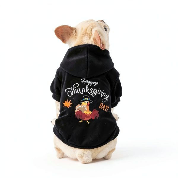 Dog Hoodie EXPAWLORER Ribbed Warm Pet Apparel-3