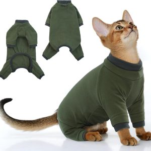 PUMYPOREITY Cat Onesie Sticky Hair Fabric Recovery Suit-0