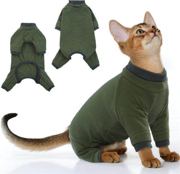 PUMYPOREITY Cat Onesie Sticky Hair Fabric Recovery Suit-0