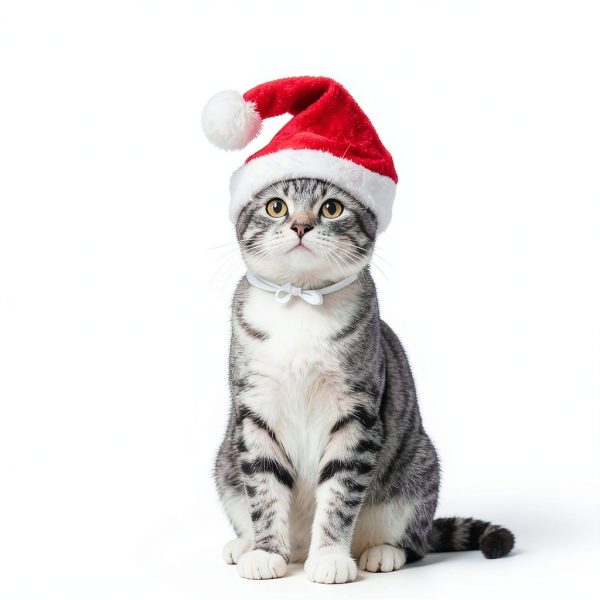 Wildarms Santa Dog Hat Soft Polyester Pet Christmas Apparel-3