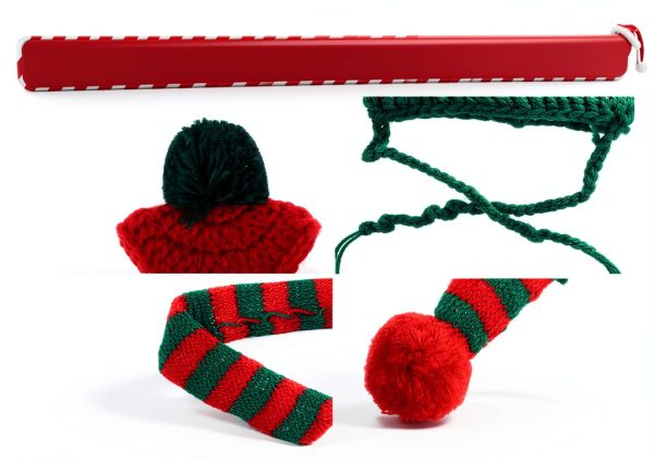 Cat Winter Hat Scarf Set Pawskido Warm Knit Apparel-2