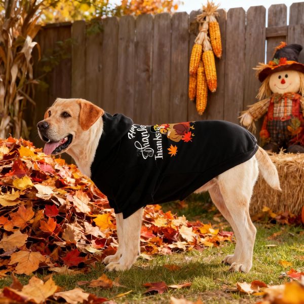 Dog Hoodie EXPAWLORER Ribbed Warmth Black-7