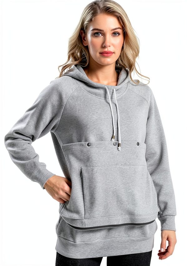 Pet Pouch Sweatshirt Fleece Cat Hoodie Unisex Pet Lovers-2