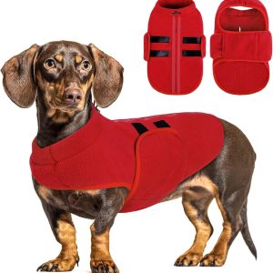 Queenmore Dog Fleece Vest Cozy Winter Pet Apparel Sizes-0