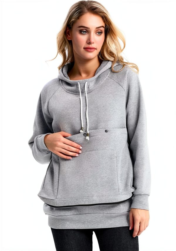 Pet Pouch Sweatshirt Fleece Cat Hoodie Unisex Pet Lovers-1