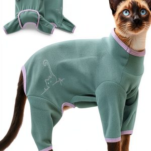 DENTRUN Cat Recovery Suit Anti Shedding Spandex Apparel-0