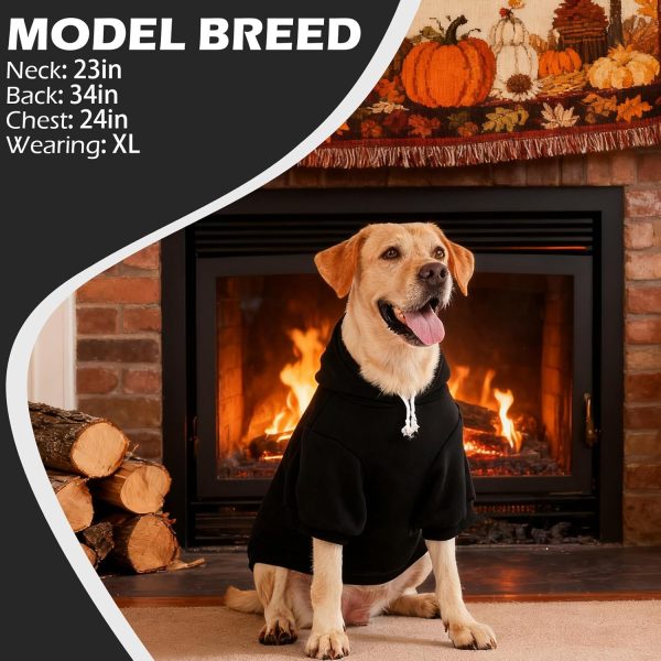 Dog Hoodie EXPAWLORER Ribbed Warmth Black-6