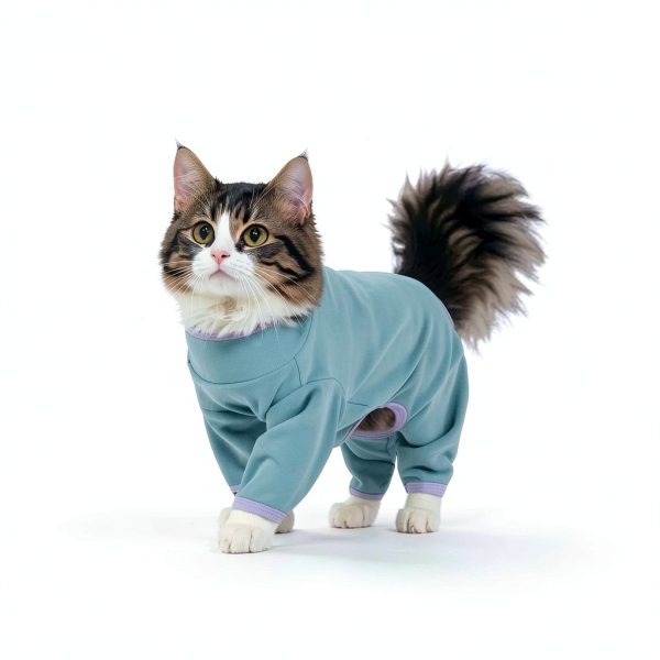 DENTRUN Cat Recovery Suit Anti Shedding Spandex Apparel-4