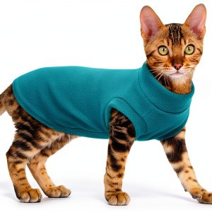 PUMYPOREITY Cat Sweater Fleece Warm Winter Pet Apparel-0