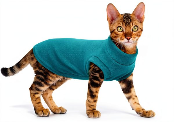 PUMYPOREITY Cat Sweater Fleece Warm Winter Pet Apparel-0