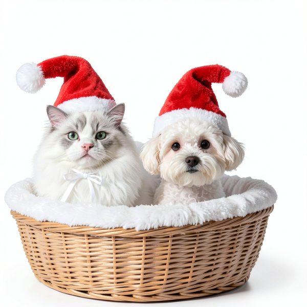 Wildarms Santa Dog Hat Soft Polyester Pet Christmas Apparel-4