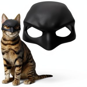 Cat Mask TPE Rubber Comfortable Halloween Pet Costume-0