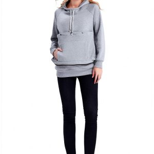 Pet Pouch Sweatshirt Fleece Cat Hoodie Unisex Pet Lovers-0
