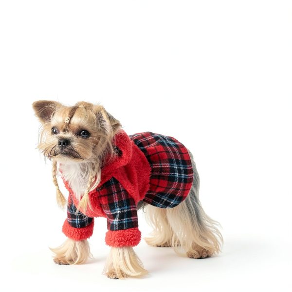 Shifenmei Dog Sweater Fleece Hoodie Small Pet Winter Coat-2