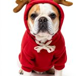 Maruomiki Pet Hoodie Elk Pocket Sweater Polyester Christmas-0