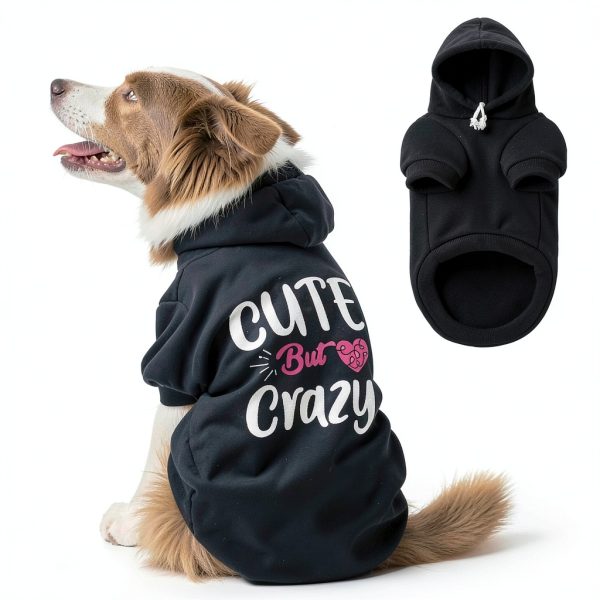 EXPAWLORER Dog Hoodie Cozy Ribbed Design Leash Hole-4