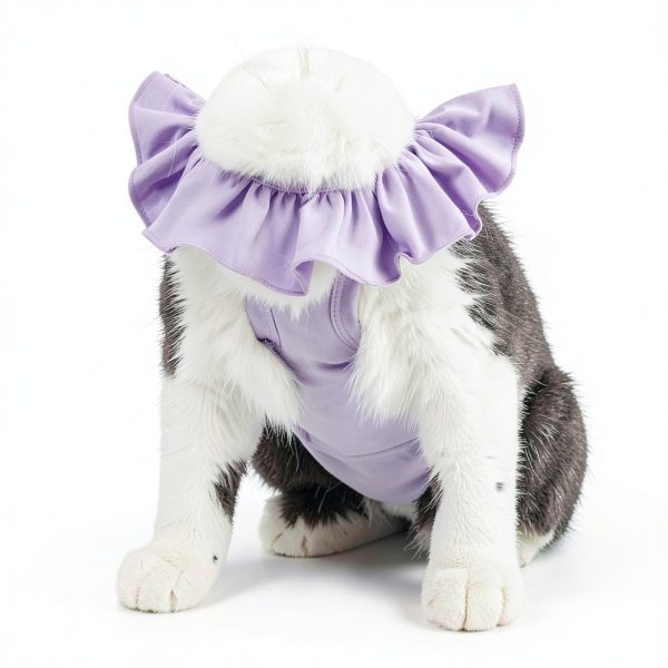 Kukaster Cat Recovery Suit Cotton Elastic Wound Protection-3