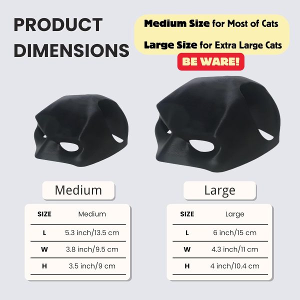 Yipintang Cat Bat Mask Handmade PLA Costume for Pets-2
