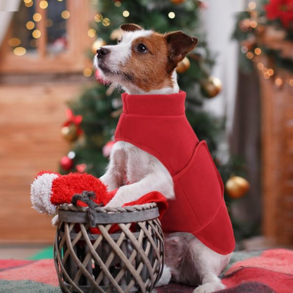 Queenmore Dog Fleece Vest Cozy Winter Pet Apparel Sizes-4