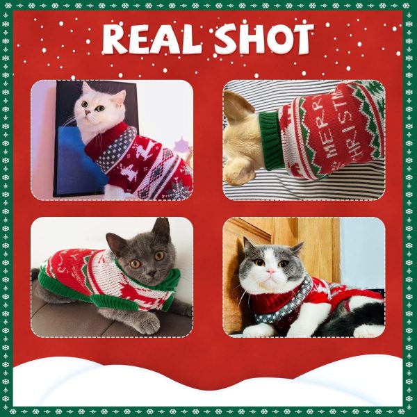 BWOGUE Christmas Pet Sweater Soft Acrylic Cat Dog Apparel-6
