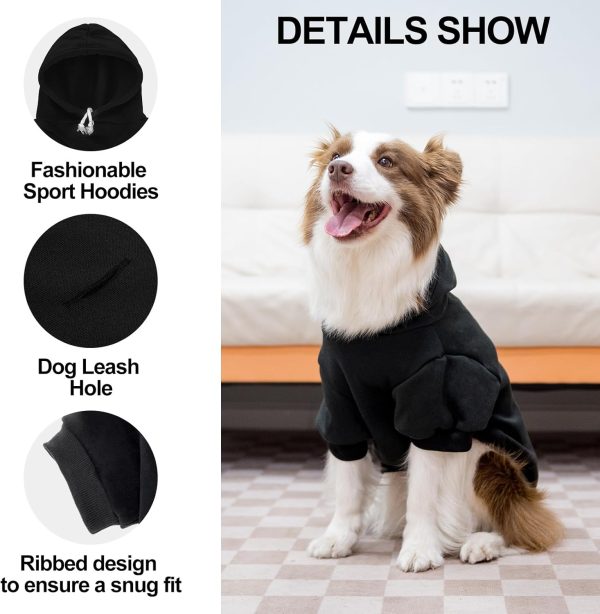 Dog Hoodie EXPAWLORER Ribbed Warm Design-2