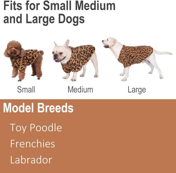 GreenJoy Dog Sweater Fleece Leopard Print Pet Apparel-6