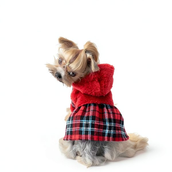Shifenmei Dog Sweater Fleece Hoodie Small Pet Winter Coat-3