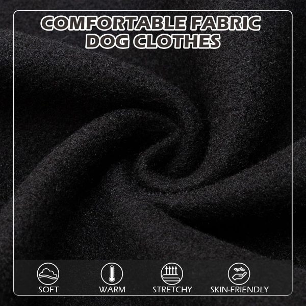 Dog Hoodie EXPAWLORER Ribbed Warmth Black-4