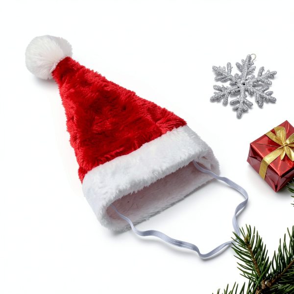 Wildarms Santa Dog Hat Soft Polyester Pet Christmas Apparel-2