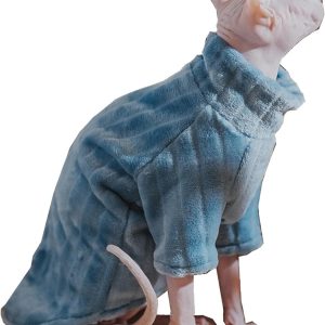 Kitipcoo Cat Sweater Coral Fleece Sphynx Winter Apparel-0