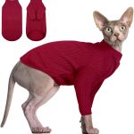 DENTRUN Hairless Cat Shirt Cotton Comfort Fit Sizes Colors-0