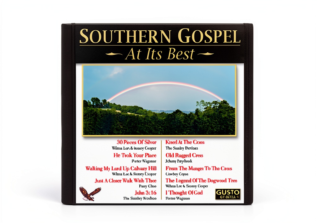 Musician flipping through the Country Gospel Songbook on a stage