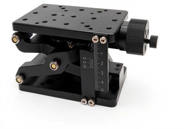 Z‑Axes Linear Translation Stage, Manual Fine‑Tuning Linear Stage, Platform Sliding Table Large Stroke Load 20kgf,Table Size 120 x 80mm / 4.7 x 3.1in-3