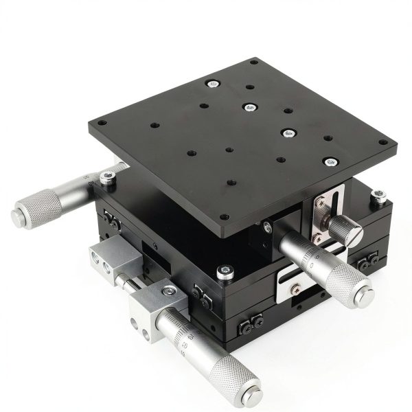 EVTSCAN XYZ 3 Axis Linear Stage 90x90mm Micrometer Anodized Aluminum-3