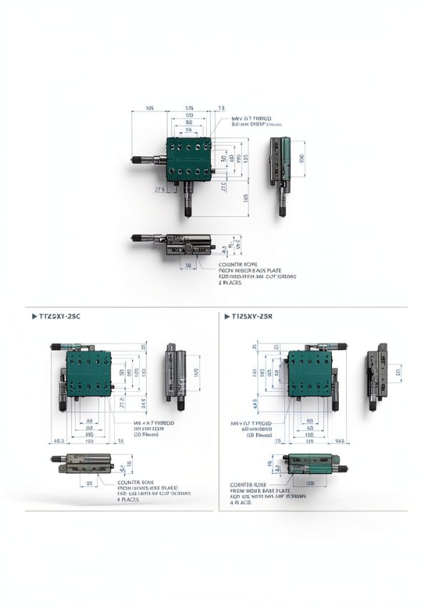 Manual XY Stage MPositioning Linear Precision 25mm Travel-2