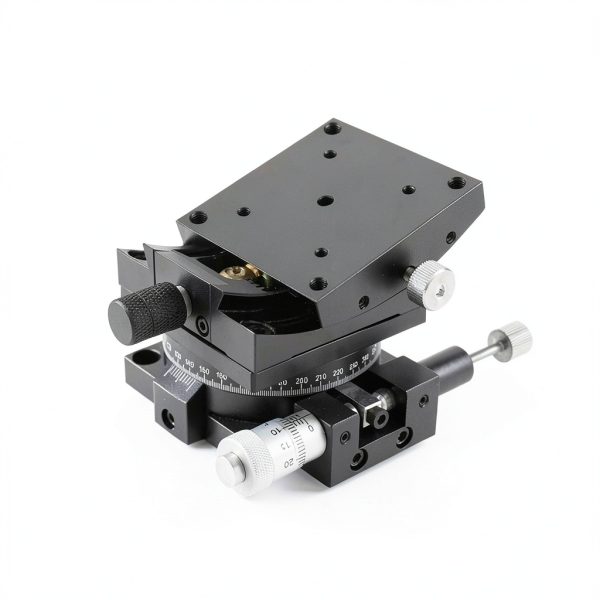 Manual Linear Stage Vituord 60x60mm Goniometer with ±20° Tilt Scale-5