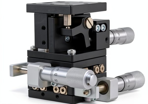 Manual Displacement, LD40LM 3 Axes XYZ Linear Stage Trimming Bearing Tuning Sliding Table 4040mm Movement, Aluminium Alloy, Microscope-6