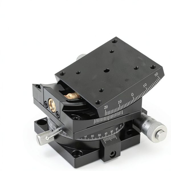 Manual Linear Stage Vituord 60x60mm Goniometer with ±20° Tilt Scale-1