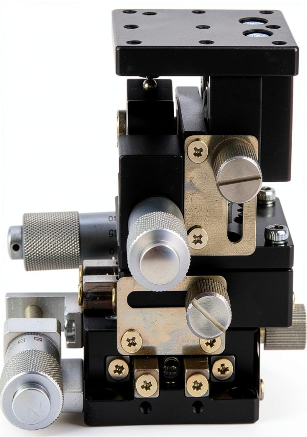 Manual Displacement, LD40LM 3 Axes XYZ Linear Stage Trimming Bearing Tuning Sliding Table 4040mm Movement, Aluminium Alloy, Microscope-5